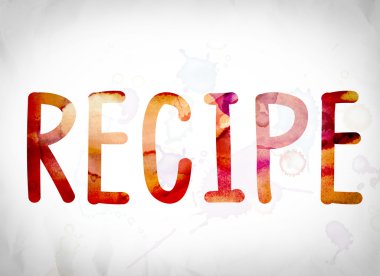 Tarifi kavramı suluboya Word Art