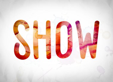 Kavram suluboya Word Art show