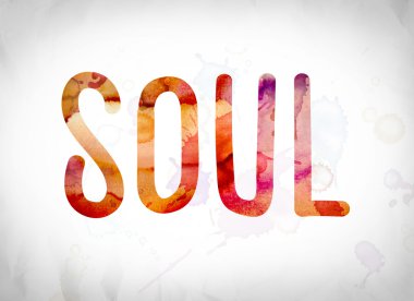 Ruh kavramı suluboya Word Art