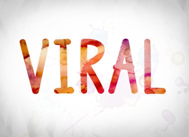 Viral kavramı suluboya Word Art