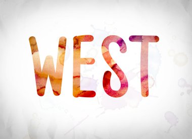 Batı kavramı suluboya Word Art