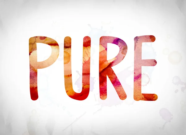 Pure concept aquarelle Word Art — Photo