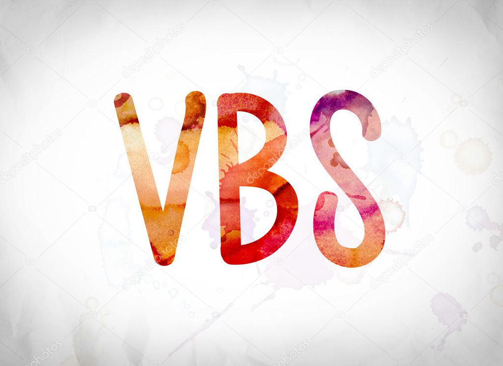 VBS Concept Watercolor Word Art