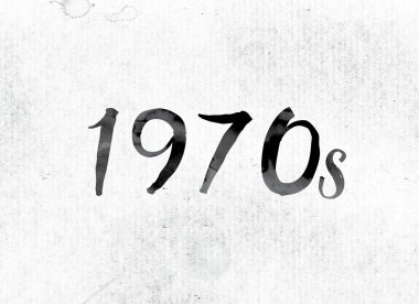 1970'lerde kavramı mürekkeple boyalı