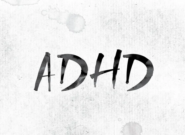 ADHD Concept Painted in Ink — ストック写真