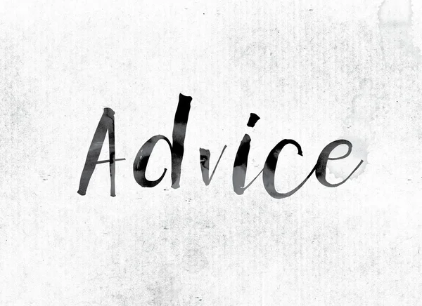 Advice Concept Painted in Ink — Stock fotografie