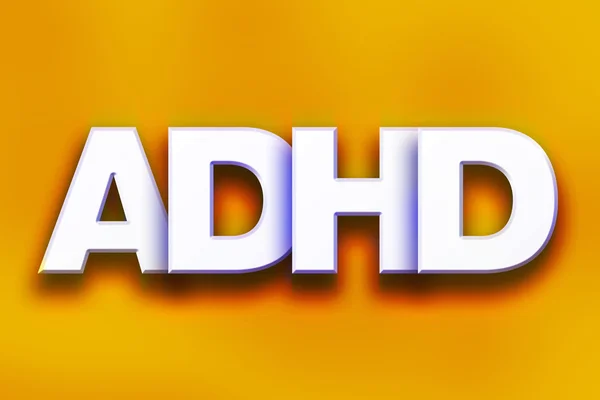 ADHD koncepció színes Word Art — Stock Fotó