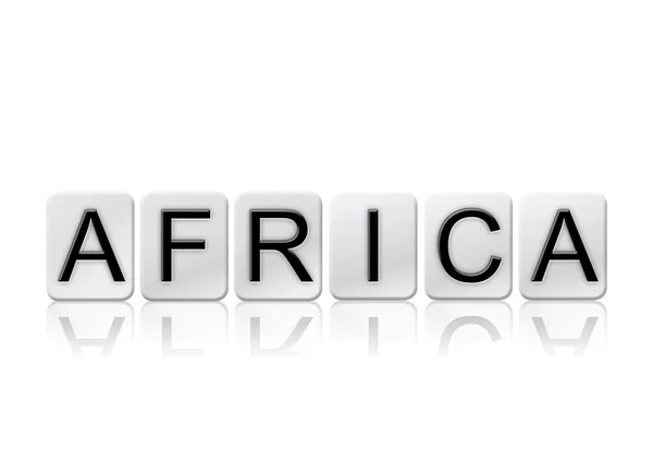 Afrique Isolé Lettres carrelées Concept et thème — Photo