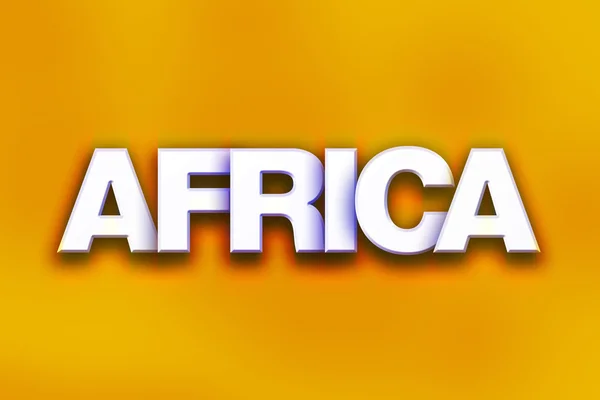 Afrique Concept Art mot coloré — Photo