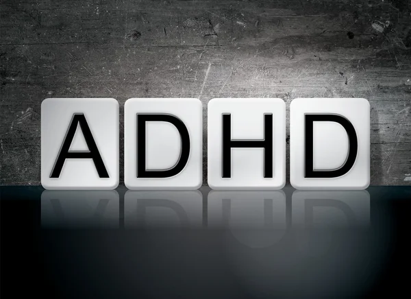 ADHD Tiled Letters Concept and Theme — Stock fotografie