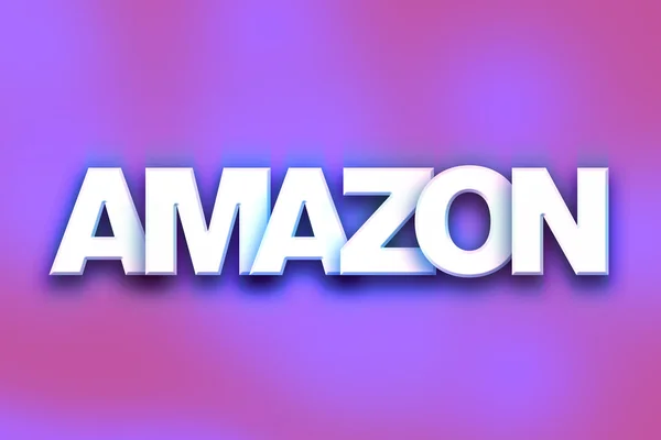 Amazon koncepció színes Word Art — Stock Fotó