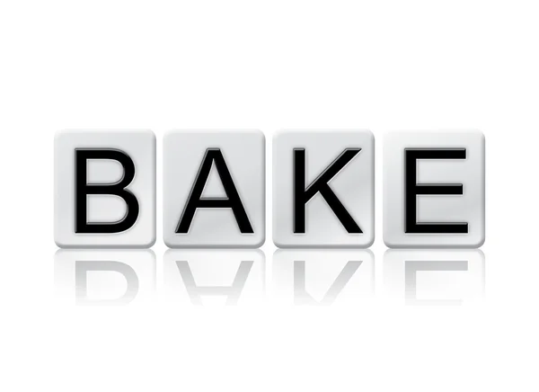 Bake Isolated Tiled Letters Concept and Theme — Stock fotografie