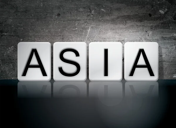 Asia kafelkami litery pojęcia i tematu — Zdjęcie stockowe