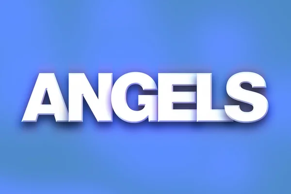 Angels Concept Colorful Word Art — Φωτογραφία Αρχείου