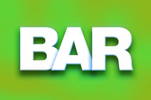 Bar Concept Colorful Word Art — Stock fotografie