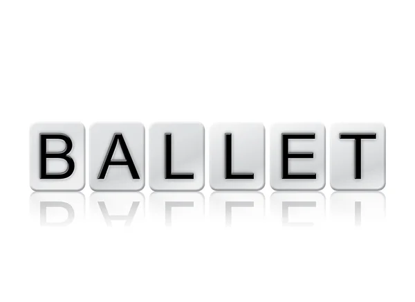 Ballet Isolated Tiled Letters Concept and Theme — ストック写真