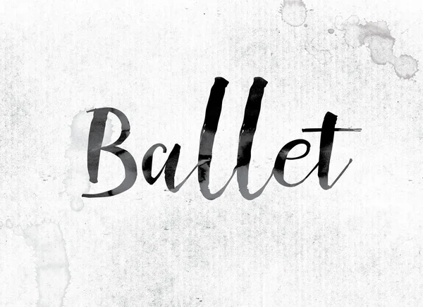 Ballet Concept geschilderd in inkt — Stockfoto