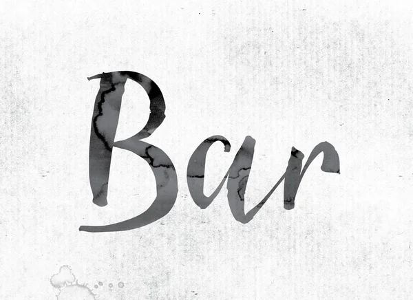 Bar Concept Painted in Ink — Stock fotografie