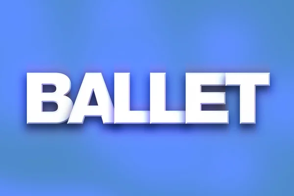 Ballet Concept kleurrijke WordArt — Stockfoto