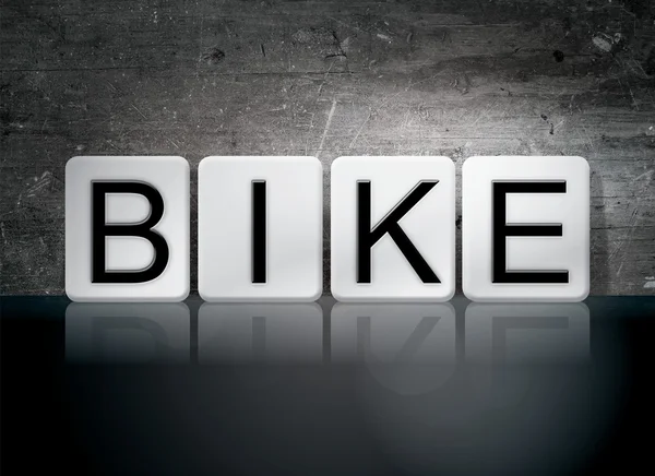 Bike Tiled Letters Concept and Theme — Φωτογραφία Αρχείου