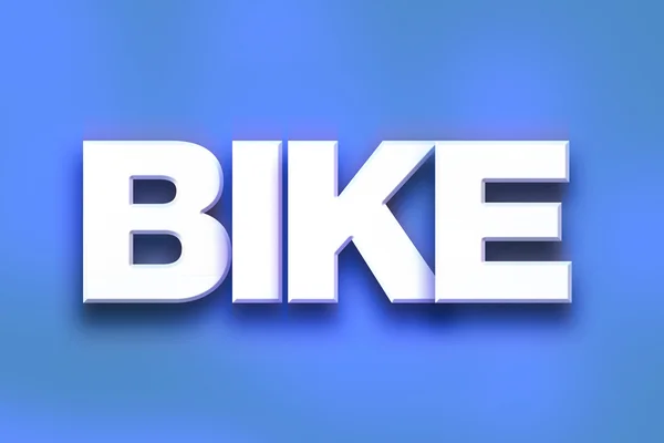 Bike Concept Colorful Word Art — Φωτογραφία Αρχείου