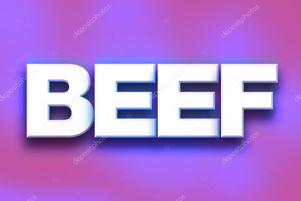 Beef Concept Colorful Word Art — Stock Photo © enterlinedesign 127538636