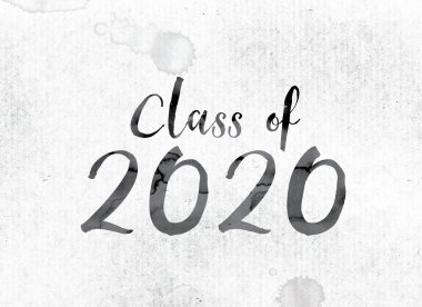 Sınıf mürekkeple boyalı 2020 kavramının