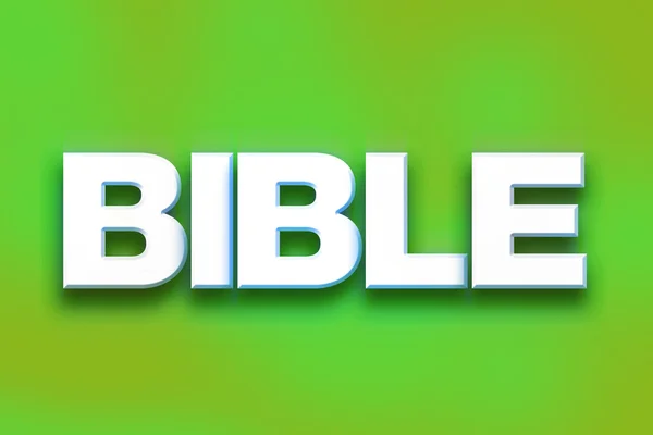 Bible Concept Colorful Word Art — Stockfoto