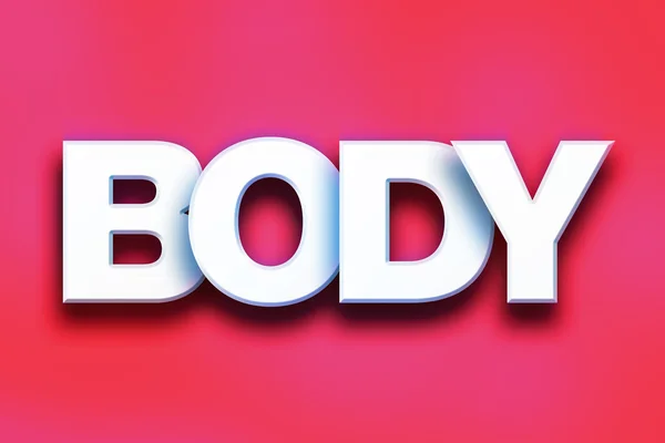 Body Concept Colorful Word Art — Stock Photo, Image