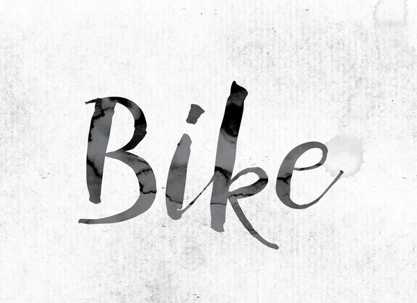 Concepto de bicicleta pintado en tinta — Foto de Stock