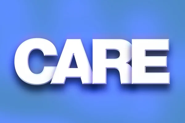 Care Concept Colorful Word Art — Φωτογραφία Αρχείου