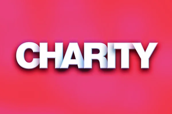 Charity Concept Colorful Word Art — Stockfoto