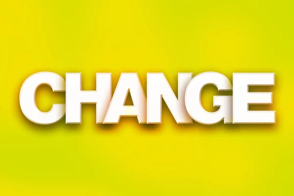 Change Concept Colorful Word Art — Stock fotografie