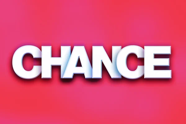 Chance Concept Colorful Word Art — ストック写真