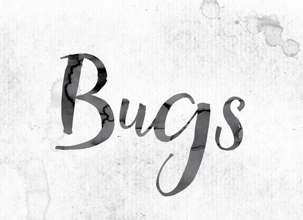 Bugs Konzept in Tinte gemalt — Stockfoto