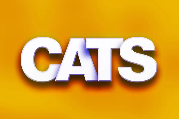 Cats Concept Colorful Word Art — ストック写真