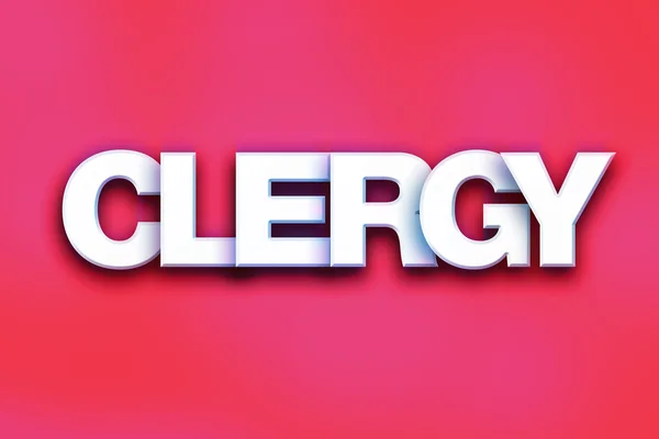 Clergy Concept Colorful Word Art — Stockfoto