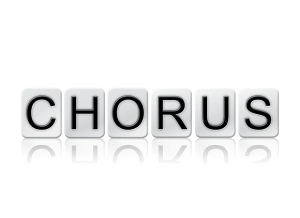 Chorus Isolated Tiled Letters Concept and Theme — Φωτογραφία Αρχείου