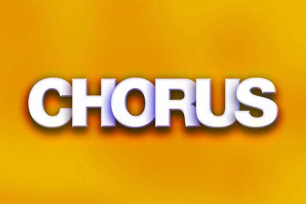 Chorus Concept Colorful Word Art — Stock fotografie