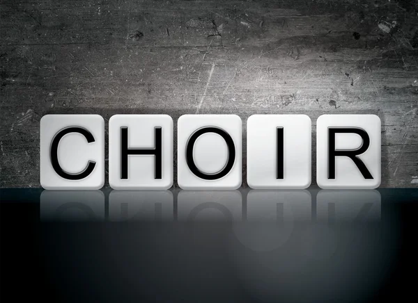 Choir Tiled Letters Concept and Theme — Stock fotografie