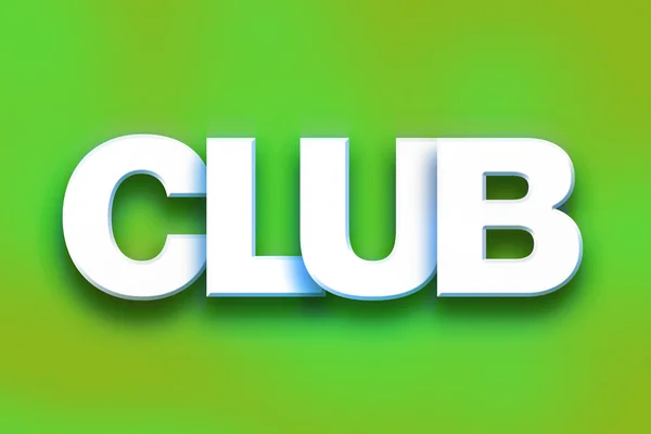 Club Concetto Colorato Word Art — Foto Stock