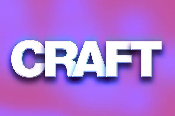 Craft Concept Colorful Word Art — Φωτογραφία Αρχείου