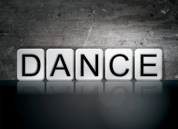 Dance Tiled Letters Concept and Theme — Stock fotografie