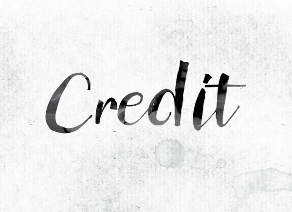 Credit Concept Painted in Ink — Stock Photo, Image