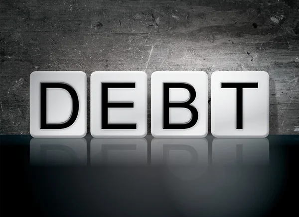 Концепция и тема долговых расписок — стоковое фото