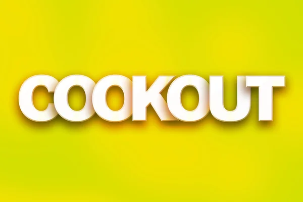 Cookout Concept Colorful Word Art — ストック写真