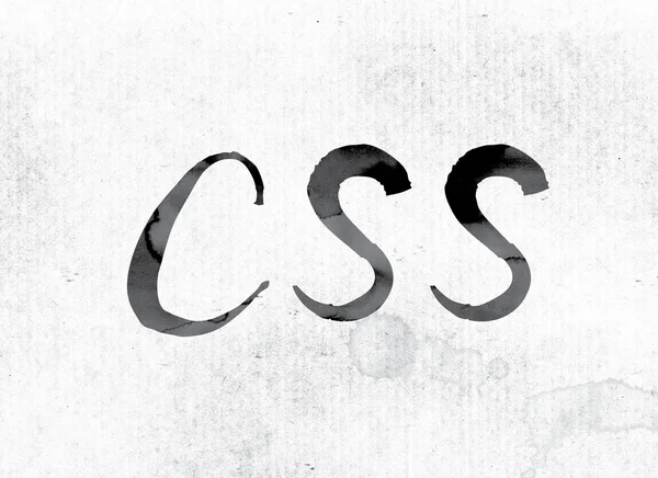 CSS Concept Painted in Ink — Φωτογραφία Αρχείου