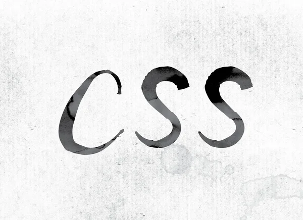 用墨水画了 Css 概念 — 图库照片