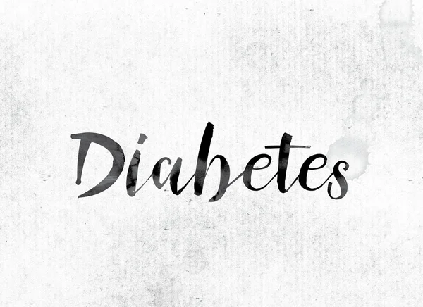 Diabetes-Konzept mit Tinte gemalt — Stockfoto