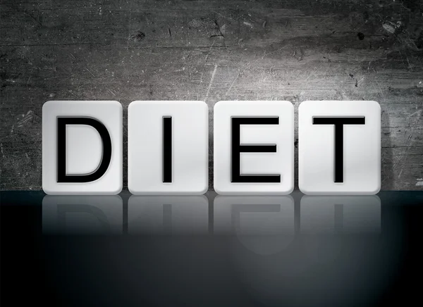 Diet Tiled Letters Concept and Theme — Stock Photo, Image